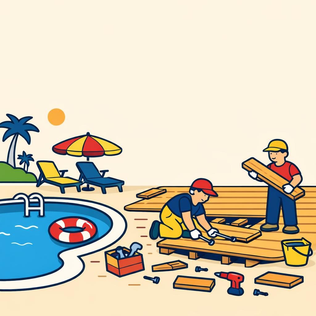 Pool Deck Installation